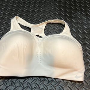 White Nike sports bra